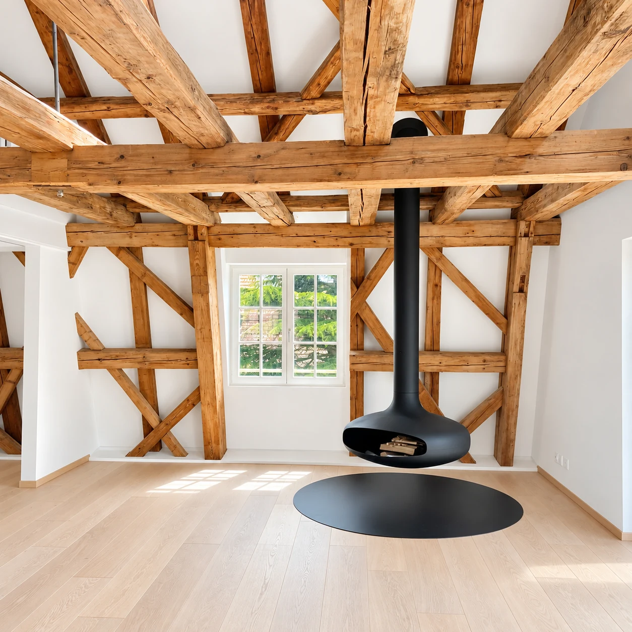 Sauber gereinigter Wohnraum nach einer Umzugsreinigung beziehungsweise Wohnungsreinigung in Zürich.